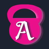 The Agil app icon: a pink kettlebell with a letter A on it.